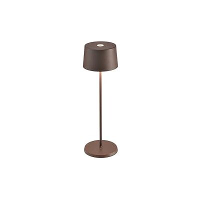 Zafferano , Lampe Olivia Pro, Lampe de Table Portable et Rechargeable avec Contrôle Tactile, Adaptée pour le Salon et l'Extérieur, Dimmer 2700-3000 K, Hauteur 35 cm, Couleur Corten Zafferano , Lampe Olivia Pro, Lampe de Table Portable et Rechargeable avec Contrôle Tactile, Adaptée pour le Salon et l'Extérieur, Dimmer 2700-3000 K, Hauteur 35 cm, Couleur Corten