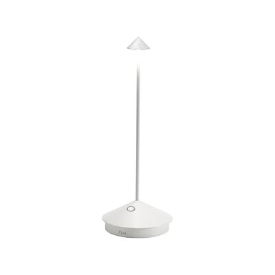 Zafferano , Pina, Lampe de Table Rechargeable et Sans Fil avec Contrôle Tactile, Utilisable également comme Lampe d'Extérieur, Dimmer 2200-3000 K, Hauteur 29 cm, Couleur Blanc Mat Zafferano , Pina, Lampe de Table Rechargeable et Sans Fil avec Contrôle Tactile, Utilisable également comme Lampe d'Extérieur, Dimmer 2200-3000 K, Hauteur 29 cm, Couleur Blanc Mat