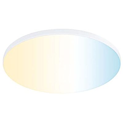 Paulmann 79956 panneau LED panneau encastré Veluna VariFit Edge 160 mm rond Tunable White commande de la lumière blanche Blanc synthétique plafonnier Paulmann 79956 panneau LED panneau encastré Veluna VariFit Edge 160 mm rond Tunable White commande de la lumière blanche Blanc synthétique plafonnier