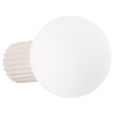 SOLLUX lighting Applique d'intérieur Applique aluminium verre 1 flamme Ampoule LED Beige Halo SOLLUX lighting Applique d'intérieur Applique aluminium verre 1 flamme Ampoule LED Beige Halo