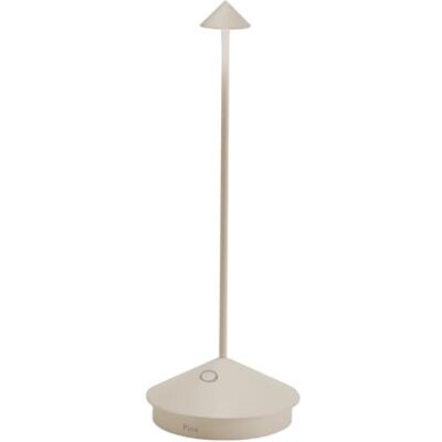 Zafferano , Pina, Lampe de Table Rechargeable et Sans Fil avec Contrôle Tactile, Utilisable également comme Lampe d'Extérieur, Dimmer, 2200-3000 K, Hauteur 29 cm, Couleur Sable Zafferano , Pina, Lampe de Table Rechargeable et Sans Fil avec Contrôle Tactile, Utilisable également comme Lampe d'Extérieur, Dimmer, 2200-3000 K, Hauteur 29 cm, Couleur Sable