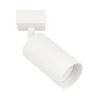 EDO Spot de Plafond Orientable Blanc MALGA 1, Plafonnier 1 Spot avec Douille GU10, Éclairage de Plafond Moderne, Luminaire Plafonnier 230V, Barre de Spot sans Ampoules pour Salon Chambre à Coucher EDO Spot de Plafond Orientable Blanc MALGA 1, Plafonnier 1 Spot avec Douille GU10, Éclairage de Plafond Moderne, Luminaire Plafonnier 230V, Barre de Spot sans Ampoules pour Salon Chambre à Coucher