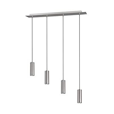 Trio Leuchten Marley 312400407 Suspension en métal nickel mat 4 ampoules non incluses 1 x GU10 Trio Leuchten Marley 312400407 Suspension en métal nickel mat 4 ampoules non incluses 1 x GU10