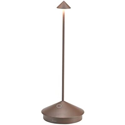 Zafferano , Lampe Pina Pro, Lampe de Table Rechargeable et Sans Fil avec Contrôle Tactile, Convient pour le Salon et l'Extérieur, Dimmer, 2700 K, Hauteur 29 cm, Couleur Corten Zafferano , Lampe Pina Pro, Lampe de Table Rechargeable et Sans Fil avec Contrôle Tactile, Convient pour le Salon et l'Extérieur, Dimmer, 2700 K, Hauteur 29 cm, Couleur Corten