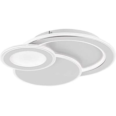 WOFI Mola Plafonnier en plastique Blanc 36 W H 8 cm x l 47 cm x L 49 cm WOFI Mola Plafonnier en plastique Blanc 36 W H 8 cm x l 47 cm x L 49 cm