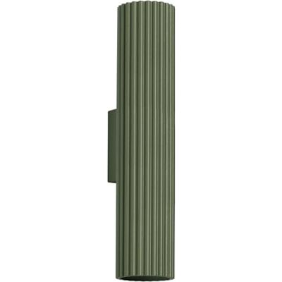 SOLLUX lighting Applique Murale Lampe Murale Intérieure en Aluminium 1 Abat-jour 6,5 x 8 x 30 cm Karbon Vert Olive SOLLUX lighting Applique Murale Lampe Murale Intérieure en Aluminium 1 Abat-jour 6,5 x 8 x 30 cm Karbon Vert Olive