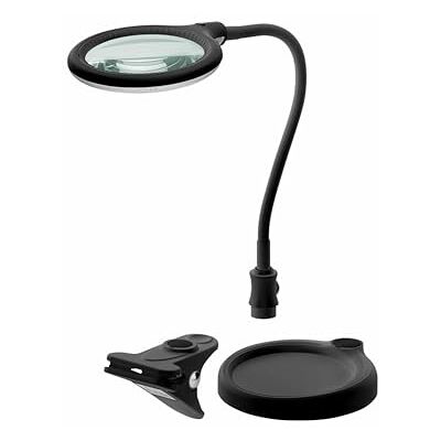 goobay 64990 Lampe loupe LED Lampe loupe avec pied Loupe sur pied Lumière sur pied Puissance absorbée 6 W Température de couleur 6200 K Flux lumineux 480 lm Noir goobay 64990 Lampe loupe LED Lampe loupe avec pied Loupe sur pied Lumière sur pied Puissance absorbée 6 W Température de couleur 6200 K Flux lumineux 480 lm Noir