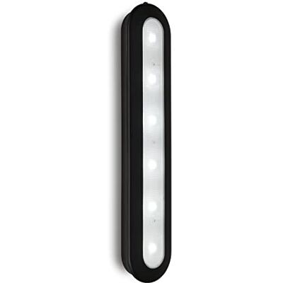 Briloner LED Push Light avec minuterie, lampe à encastrer, lampe pour armoire, lampe sous armoire, autocollante, noir Briloner LED Push Light avec minuterie, lampe à encastrer, lampe pour armoire, lampe sous armoire, autocollante, noir