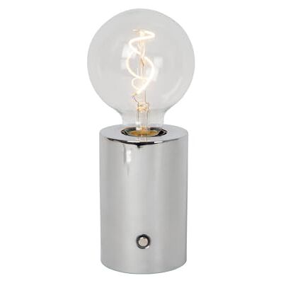 Lucide VIVO - Lampe de table rechargeable - LED dimmable tactile - Ø 8cm - Chrome Lucide VIVO - Lampe de table rechargeable - LED dimmable tactile - Ø 8cm - Chrome