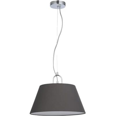 GTV Plafonnier Kasel Lampe suspendue Ø 60 cm de large Lampe de salon, table à manger, Lampe E27 monochrome, 1 ampoule Gris CA 220-240 V, 50/60 Hz, 1 ampoule E27, max. 40 W GTV Plafonnier Kasel Lampe suspendue Ø 60 cm de large Lampe de salon, table à manger, Lampe E27 monochrome, 1 ampoule Gris CA 220-240 V, 50/60 Hz, 1 ampoule E27, max. 40 W