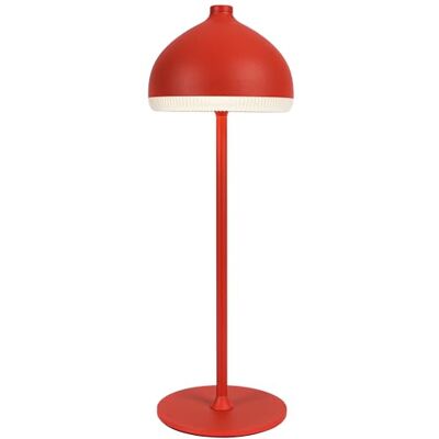 LuminexDesigns Lampe de table design rouge de Noël, tactile, intensité variable, alimentée par batterie, décoration pour l'hiver et le salon LuminexDesigns Lampe de table design rouge de Noël, tactile, intensité variable, alimentée par batterie, décoration pour l'hiver et le salon