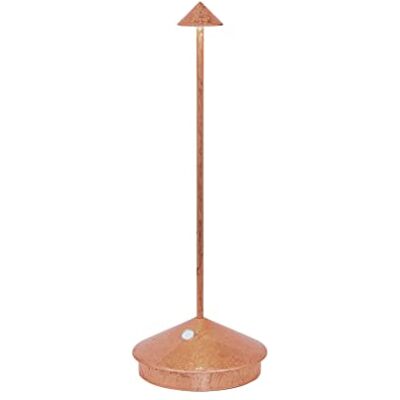 Zafferano , Lampe Pina Pro avec Feuille de Cuivre, Lampe de Table Rechargeable et Sans Fil avec Contrôle Tactile, Utilisable comme Lampe d'Intérieur, Dimmer, 2700 K, Hauteur 29 cm Zafferano , Lampe Pina Pro avec Feuille de Cuivre, Lampe de Table Rechargeable et Sans Fil avec Contrôle Tactile, Utilisable comme Lampe d'Intérieur, Dimmer, 2700 K, Hauteur 29 cm