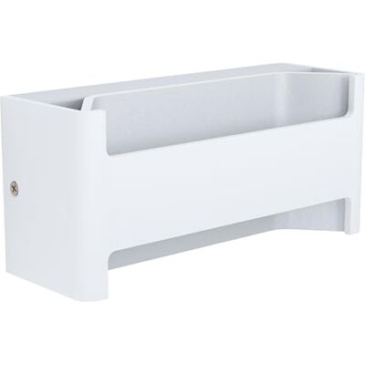EGLO LED Applique Feloniche, Applique murale 1 flamme, minimalisme projecteur mural intérieur en aluminium et plastique, lampe de salon, lampe de couloir en blanc transparent EGLO LED Applique Feloniche, Applique murale 1 flamme, minimalisme projecteur mural intérieur en aluminium et plastique, lampe de salon, lampe de couloir en blanc transparent