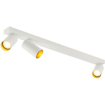 SLV Spot en saillie 3 lumières Kami Triple blanc avec or 1007734 SLV Spot en saillie 3 lumières Kami Triple blanc avec or 1007734
