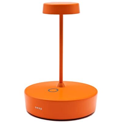 Zafferano , Lampe Swap Mini, Lampe de Table Rechargeable et Sans Fil avec Contrôle Tactile, Convient pour le Salon et l'Extérieur, Dimmer, 2700 K, Hauteur 14,8 cm, Couleur Orange Zafferano , Lampe Swap Mini, Lampe de Table Rechargeable et Sans Fil avec Contrôle Tactile, Convient pour le Salon et l'Extérieur, Dimmer, 2700 K, Hauteur 14,8 cm, Couleur Orange