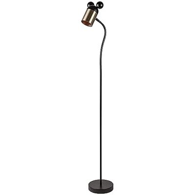 GTV Lampadaire Souris – max. 250 V, 50/60 Hz, 1 x E27, max. 25 W, IP20, Ø 8 cm, noir/doré – Lampadaire pour chambre d'enfant GTV Lampadaire Souris – max. 250 V, 50/60 Hz, 1 x E27, max. 25 W, IP20, Ø 8 cm, noir/doré – Lampadaire pour chambre d'enfant