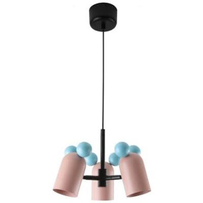 GTV Suspension MOUSE – max. 250 V, 50/60 Hz, 3 x E27, max. 25 W, IP20, moyenne 30 cm, rose – Plafonnier GTV Suspension MOUSE – max. 250 V, 50/60 Hz, 3 x E27, max. 25 W, IP20, moyenne 30 cm, rose – Plafonnier