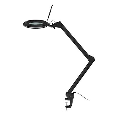 goobay 64986 Lampe loupe LED avec pince/lampe loupe en plastique/Puissance absorbée 10 W/Flux lumineux 800 lm/Tension de fonctionnement 230 V (AC) / Noir goobay 64986 Lampe loupe LED avec pince/lampe loupe en plastique/Puissance absorbée 10 W/Flux lumineux 800 lm/Tension de fonctionnement 230 V (AC) / Noir