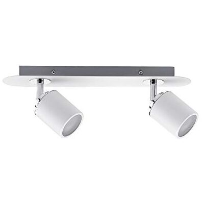 Paulmann 66718 Spotlight Tube IP44 max 2 x 10 W GU10 Blanc/chromé 230 V Métal 667.18 Plafonnier LED Plafonnier sans ampoule Paulmann 66718 Spotlight Tube IP44 max 2 x 10 W GU10 Blanc/chromé 230 V Métal 667.18 Plafonnier LED Plafonnier sans ampoule