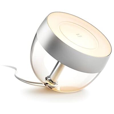 Philips Iris Tafellamp White and Color Ambiance Gëintegreerd Led Zilver 8,1W Bluetooth Limited Edition Philips Iris Tafellamp White and Color Ambiance Gëintegreerd Led Zilver 8,1W Bluetooth Limited Edition