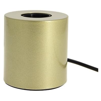 Xanlite , Lampe à Poser Cylindrique en Métal Couleur Laiton, Culot E27, Design Moderne, Hauteur Réglable, Éclairage Élégant, pour Chambre ou Bureau Xanlite , Lampe à Poser Cylindrique en Métal Couleur Laiton, Culot E27, Design Moderne, Hauteur Réglable, Éclairage Élégant, pour Chambre ou Bureau
