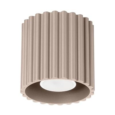 SOLLUX lighting Plafonnier Spot de plafond en aluminium 1 flamme Ampoule LED Taupe Aura SOLLUX lighting Plafonnier Spot de plafond en aluminium 1 flamme Ampoule LED Taupe Aura