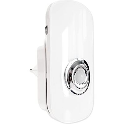 MÜLLER LICHT MÜLLER-LICHT Veilleuse LED pour prise de courant avec lampe de poche mobile avec capteur crépusculaire, 7000 K 2700/6500 K (couleur de la lumière : plastique, boîtier en plastique 1,6 W, blanc, 13,3 x MÜLLER LICHT MÜLLER-LICHT Veilleuse LED pour prise de courant avec lampe de poche mobile avec capteur crépusculaire, 7000 K 2700/6500 K (couleur de la lumière : plastique, boîtier en plastique 1,6 W, blanc, 13,3 x