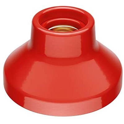 ledscom.de Plafonnier/douille de lampe ELEKTRA, porcelaine, rouge brillant, 1x E27 max. 300W ledscom.de Plafonnier/douille de lampe ELEKTRA, porcelaine, rouge brillant, 1x E27 max. 300W