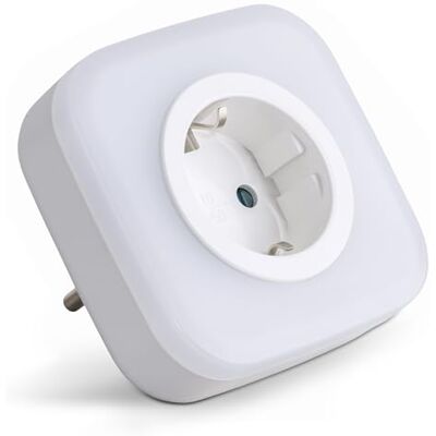 SEBSON Veilleuse LED avec prise de courant, capteur crépusculaire, prise intermédiaire, port USB-C USB-A, interrupteur marche/arrêt – Blanc chaud 2 700 K, lampe multiprise SEBSON Veilleuse LED avec prise de courant, capteur crépusculaire, prise intermédiaire, port USB-C USB-A, interrupteur marche/arrêt – Blanc chaud 2 700 K, lampe multiprise