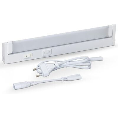 SEBSON Reglette LED sous Meuble Cuisine 30cm Dimmable, 3 Couleurs 2700K/4000K/6500K, Orientable Interrupteur et Prise 230V, Barre LED Prolongeable SEBSON Reglette LED sous Meuble Cuisine 30cm Dimmable, 3 Couleurs 2700K/4000K/6500K, Orientable Interrupteur et Prise 230V, Barre LED Prolongeable