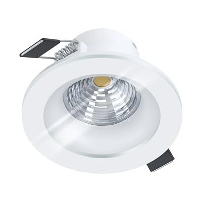 EGLO Spot LED encastrable Salabate, dimmable, plafond plat, aluminium blanc, blanc chaud, 6 W, 380 lm, 3000 K, Ø 8,8 cm EGLO Spot LED encastrable Salabate, dimmable, plafond plat, aluminium blanc, blanc chaud, 6 W, 380 lm, 3000 K, Ø 8,8 cm