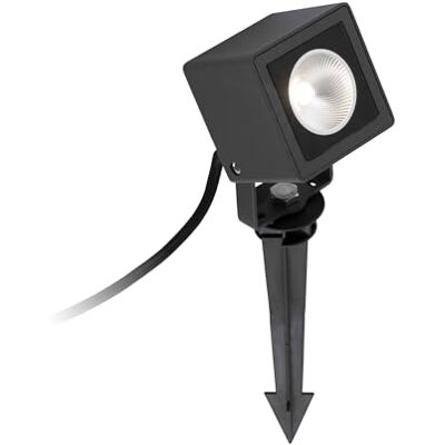 FARO BARCELONA 70151 Sobek Projecteur (ampoule incluse) LED, 7 W, aluminium injecté et verre transparent, couleur noire FARO BARCELONA 70151 Sobek Projecteur (ampoule incluse) LED, 7 W, aluminium injecté et verre transparent, couleur noire