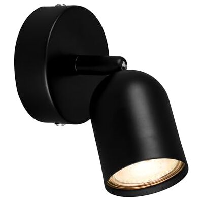 Briloner Lampe de lecture, lampe murale d'intérieur, lampe, lampe murale d'intérieur, orientable, lampe de salon, métal noir Briloner Lampe de lecture, lampe murale d'intérieur, lampe, lampe murale d'intérieur, orientable, lampe de salon, métal noir