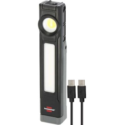 Brennenstuhl Lampe torche LED sur batterie HL 900 A/Lampe de travail avec aimant (3 sources lumineuses: Spot, COB, SMD, 900lm, IP54, jusqu'à 40h d'autonomie, accu remplaçable, poignée 130°, 6500K) Brennenstuhl Lampe torche LED sur batterie HL 900 A/Lampe de travail avec aimant (3 sources lumineuses: Spot, COB, SMD, 900lm, IP54, jusqu'à 40h d'autonomie, accu remplaçable, poignée 130°, 6500K)