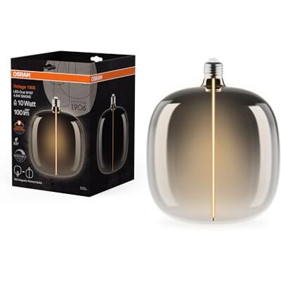 LEDVANCE Ampoule LED à filament E27 Oval DIM Fumée - LED bulb LEDVANCE Ampoule LED à filament E27 Oval DIM Fumée - LED bulb