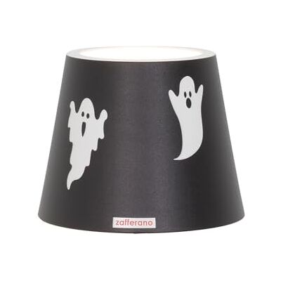 Zafferano , Poldina Cover Edition Spéciale Halloween, Coque en Métal pour Lampe de Table, Compatible avec les Lampes Poldina, Crée en Italie, Ø11.4 x 8.9 cm, Couleur Noir Motif Fantômes Zafferano , Poldina Cover Edition Spéciale Halloween, Coque en Métal pour Lampe de Table, Compatible avec les Lampes Poldina, Crée en Italie, Ø11.4 x 8.9 cm, Couleur Noir Motif Fantômes