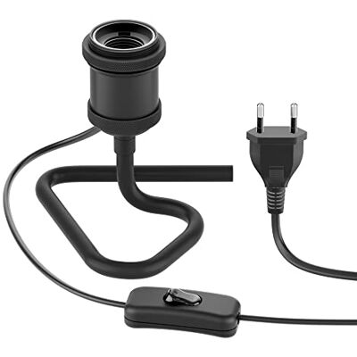 ledscom.de Lampe de table RETRA, interrupteur, noir, 1x E27 max. 60W ledscom.de Lampe de table RETRA, interrupteur, noir, 1x E27 max. 60W
