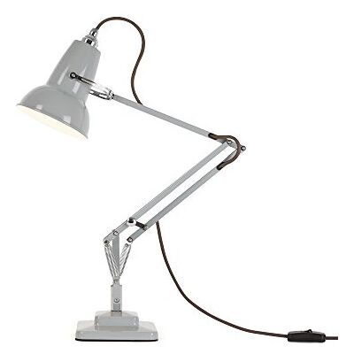 Anglepoise Original 1227 Mini lampe de table, gris tourterelle, idéale pour bureau ou chevet, bras flexible, finition peinture brillante avec abat-jour en acier, base en fonte avec couvercle en acier Anglepoise Original 1227 Mini lampe de table, gris tourterelle, idéale pour bureau ou chevet, bras flexible, finition peinture brillante avec abat-jour en acier, base en fonte avec couvercle en acier