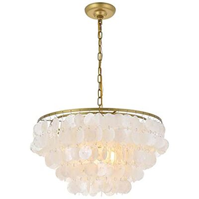 ZXLZHGS Shell Wind Chime Chandelier Cadre en métal Nacre Suspension Personnalisée Créative Chambre Studio Décoration de la Chambre des Enfants Suspension de plafond E26 Accessoires ZXLZHGS Shell Wind Chime Chandelier Cadre en métal Nacre Suspension Personnalisée Créative Chambre Studio Décoration de la Chambre des Enfants Suspension de plafond E26 Accessoires
