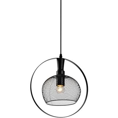 GTV XALIS Suspension Ø 30 cm Abat-jour en métal noir dans l'anneau 1 x E27, IP20 Câble réglable en hauteur Mélange moderne/rétro pour table à manger, îlot de cuisine, salon et couloir GTV XALIS Suspension Ø 30 cm Abat-jour en métal noir dans l'anneau 1 x E27, IP20 Câble réglable en hauteur Mélange moderne/rétro pour table à manger, îlot de cuisine, salon et couloir