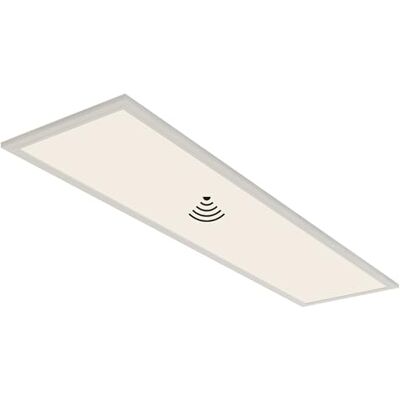 Briloner Leuchten Plafonnier LED rectangulaire avec détecteur de mouvement & capteur de lumière de jour installés – Panneau LED 38 W – Idéal pour bureau, atelier ou salon, Blanc Briloner Leuchten Plafonnier LED rectangulaire avec détecteur de mouvement & capteur de lumière de jour installés – Panneau LED 38 W – Idéal pour bureau, atelier ou salon, Blanc