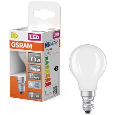 Osram Led Star Globe - 5,5W, 4000K, Verre dépoli - Ampoule LED Osram Led Star Globe - 5,5W, 4000K, Verre dépoli - Ampoule LED