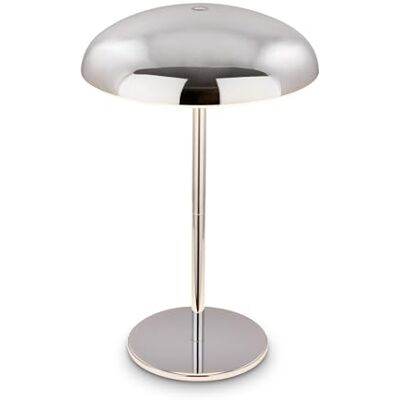 Briloner Lampe de table sans fil LED IP44 avec bord lumineux, variateur tactile, batterie interchangeable, lampe de chevet sans fil, lampe de salon à poser, chevet, 19,5x30,5 cm, chrome Briloner Lampe de table sans fil LED IP44 avec bord lumineux, variateur tactile, batterie interchangeable, lampe de chevet sans fil, lampe de salon à poser, chevet, 19,5x30,5 cm, chrome