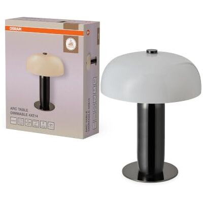 OSRAM DECOR Arc lampe de table grise, diamètre 35 cm, acier, E14 Decor Arc Table, Stand Luminaire and Ceiling Floodlight, Gris, 350 mm dia, Pack de 1 OSRAM DECOR Arc lampe de table grise, diamètre 35 cm, acier, E14 Decor Arc Table, Stand Luminaire and Ceiling Floodlight, Gris, 350 mm dia, Pack de 1