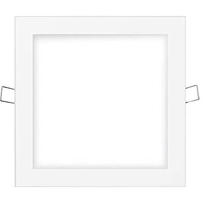 EDM EDP Downlight LED carré 20 W 1500 lm Cadre blanc 6 400 K, 22,5 cm EDM EDP Downlight LED carré 20 W 1500 lm Cadre blanc 6 400 K, 22,5 cm