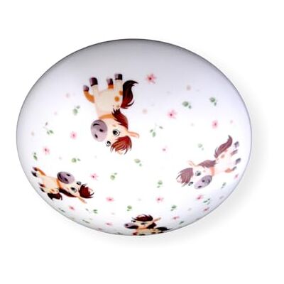 Niermann Standby Plafonnier rond, métal et polycarbonate, culot E27, 35 cm de diamètre (Pony Paula) Niermann Standby Plafonnier rond, métal et polycarbonate, culot E27, 35 cm de diamètre (Pony Paula)