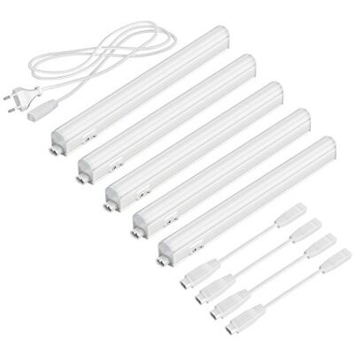 Parlat Lampes LED pour montage sous châssis Rigel, 31,3cm chacune, 397lm chacune, blanc chaud, 5 pièces Parlat Lampes LED pour montage sous châssis Rigel, 31,3cm chacune, 397lm chacune, blanc chaud, 5 pièces
