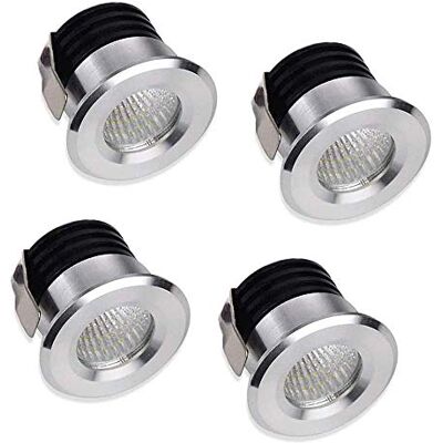 Yangtek 4 x Mini Spot LED Encastré Mini Projecteurs 3W LED Blanc Chaud Pour Vitrine Station Intérieur Éclairage Plaque de plâtre Incl.Seperated Transformateur Yangtek 4 x Mini Spot LED Encastré Mini Projecteurs 3W LED Blanc Chaud Pour Vitrine Station Intérieur Éclairage Plaque de plâtre Incl.Seperated Transformateur