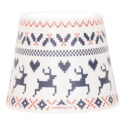 Zafferano , Poldina Cover Edition Spéciale Noël, Coque en Métal pour Lampe de Table, Compatible avec les Lampes Poldina, Crée en Italie, Ø11.4 x 8.9 cm, Couleur Blanc Cerf Zafferano , Poldina Cover Edition Spéciale Noël, Coque en Métal pour Lampe de Table, Compatible avec les Lampes Poldina, Crée en Italie, Ø11.4 x 8.9 cm, Couleur Blanc Cerf