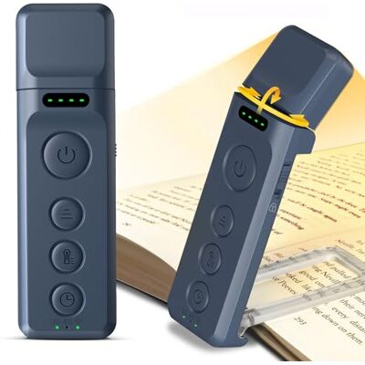 Glocusent Lampes de lecture avec aide au sommeil et minuterie, 5 niveaux de luminosité et 3 couleurs, lampes de lecture rechargeables USB-C pour les amateurs de livres Glocusent Lampes de lecture avec aide au sommeil et minuterie, 5 niveaux de luminosité et 3 couleurs, lampes de lecture rechargeables USB-C pour les amateurs de livres